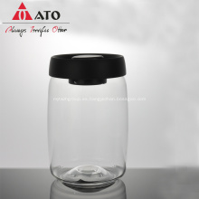 Contenedor de alimentos aire apretado jarro de vidrio con recipiente de bocadillos de snack bocina de sazonamiento de la caja del recipiente de café recipiente para el hogar accesorios para el hogar